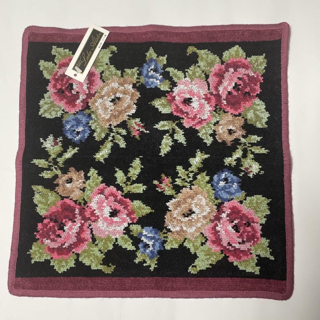 Amazon｜レイクアルスター 花柄刺繍デザインタオルハンカチ｜ハンド